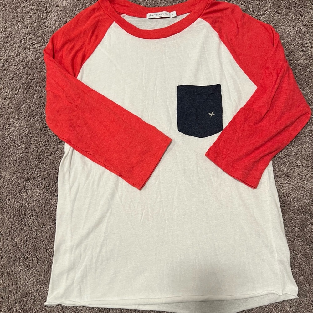 Unisex 3/4 length sleeve tee shirt